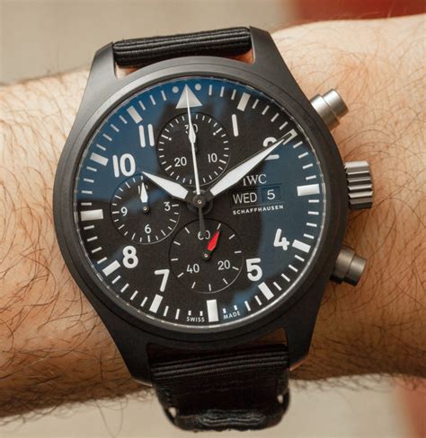 iwc pilot's watch chronograph top gun|iwc top gun watch price.